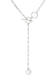 Liebeskind Naszyjnik z elementem ozdobnym - dł. 47 cm rozmiar: onesize. Szare naszyjniki Liebeskind, z materiału, ze stali. Za 168.06 zł.