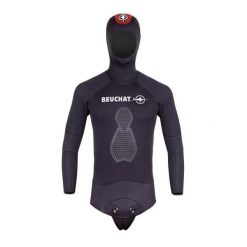 Kurtka do nurkowania Beuchat V Espadon. Czarne kurtki BEUCHAT, l, bez wzorów, z neoprenu, z kapturem. Za 679.50 zł.