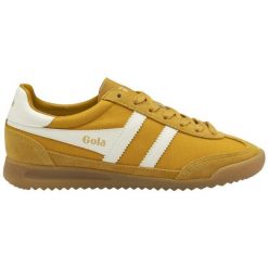Sznurowane trampki damskie Gola Topspin. Białe trampki Gola, bez wzorów, sportowe, bez zapięcia. Za 427.50 zł.