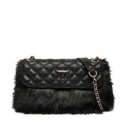 Torebka Guess. Czarne torebki klasyczne Guess, z aplikacjami, klasyczne, bez dodatków. Za 379.99 zł.