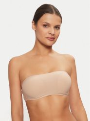 Chantelle Biustonosz bezfiszbinowy Soft Stretch C16A30 Beżowy. Brązowe biustonosze Chantelle, bez wzorów, z syntetyku. Za 149.99 zł.