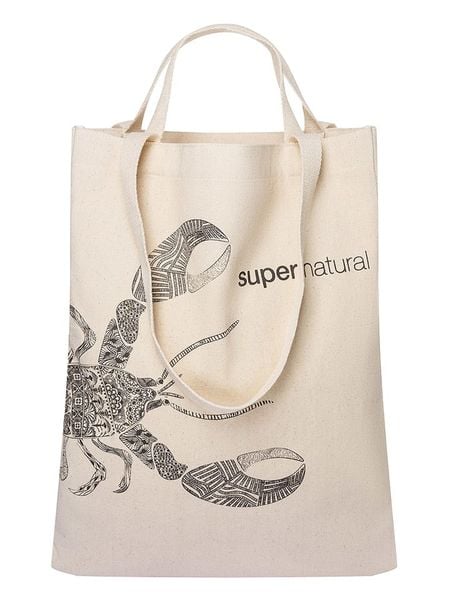 Super.natural Torba "Lobster" w kolorze beżowym na zakupy - 35 x 45 cm rozmiar: onesize. Brązowe shopper bag super.natural, bez wzorów, z bawełny, bez dodatków. Za 152.99 zł.