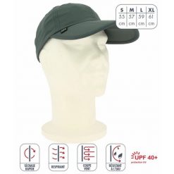 Czapka przeciwdeszczowa Élémenterre Ibis. Brązowe czapki z daszkiem Elementerre, bez wzorów, z mikrofibry. Za 110.00 zł.