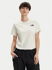 The North Face T-Shirt Redbox NF0A87NK Écru Relaxed Fit. T-shirty The North Face, l, bez wzorów, z bawełny, bez kołnierzyka, bez ramiączek. Za 89.99 zł.