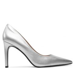 Szpilki Calvin Klein. Szare szpilki Calvin Klein, bez wzorów, bez obcasa, na szpilce, bez zapięcia. Za 439.99 zł.