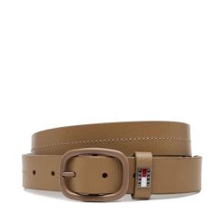 Pasek Damski Tommy Jeans. Brązowe paski Tommy Jeans, bez wzorów, z jeansu. Za 129.99 zł.
