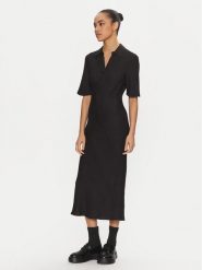 Calvin Klein Sukienka codzienna K20K207867 Czarny Regular Fit. Czarne sukienki Calvin Klein, na co dzień, bez wzorów, z wiskozy, bez kołnierzyka, bez ramiączek, proste. Za 579.99 zł.