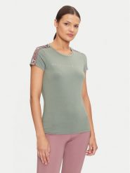 EA7 Emporio Armani T-Shirt 6DTT03 TJKUZ 1898 Zielony Regular Fit. Zielone t-shirty EA7 Emporio Armani, m, bez wzorów, z syntetyku, bez kołnierzyka, bez ramiączek. Za 169.99 zł.