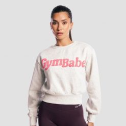 Bluza damska fitness luźna GymBabe Cloud. Szare bluzy GYMBEAM, l, bez wzorów, z bawełny, bez ramiączek, bez kaptura. Za 131.90 zł.