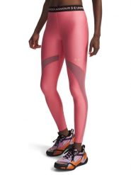 Under Armour Legginsy sportowe "HeatGear Mesh" w kolorze różowym rozmiar: L. Różowe legginsy Under Armour, bez wzorów, z materiału, sportowe. Za 122.99 zł.