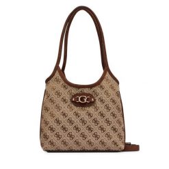 Torebka Guess. Brązowe torebki klasyczne Guess, z aplikacjami, klasyczne, bez dodatków. Za 494.99 zł.