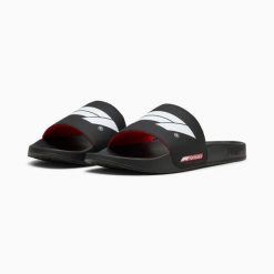 Klapki unisex Puma F1 LEADCAT 2.0 LOGO czarne 30884601 r 40.5. Czarne klapki Puma, bez wzorów, z materiału, bez obcasa, bez zapięcia. Za 202.54 zł.