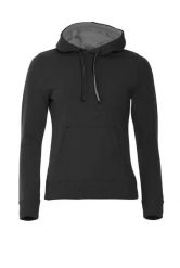 Clique Classic Hoody Women – bluza z kapturem czarna z kieszenią kangurką. Czarne bluzy CLIQUE, m, bez wzorów, z bawełny, bez ramiączek, z kapturem. Za 307.05 zł.