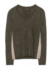 Herrlicher Sweter w kolorze khaki rozmiar: XS. Brązowe swetry Herrlicher, xs, bez wzorów, ze splotem, bez ramiączek. Za 61.60 zł.