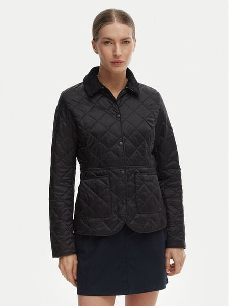Barbour Kurtka przejściowa Deveron LQU1012BK91 Czarny Regular Fit. Czarne kurtki Barbour, bez wzorów, z syntetyku, bez kaptura. Za 674.99 zł.