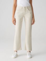 OPUS Dżinsy - Flared fit - w kolorze beżowym rozmiar: 42/L28. Brązowe jeansy Opus, l, bez wzorów. Za 183.15 zł.