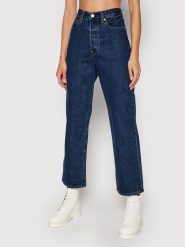 Levi's® Jeansy Ribcage Ankle 72693-0072 Granatowy Straight Fit. Niebieskie jeansy s, bez wzorów, z bawełny. Za 589.99 zł.