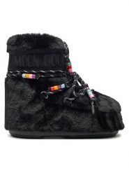 Moon Boot Śniegowce 80D1409470 Czarny. Czarne śniegowce Moon Boot, bez wzorów, z materiału, bez zapięcia. Za 1,799.00 zł.