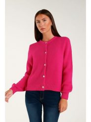 Tamba Kardigan w kolorze różowym rozmiar: 36/38. Różowe swetry Tamba, bez wzorów, z wełny, bez ramiączek. Za 149.66 zł.