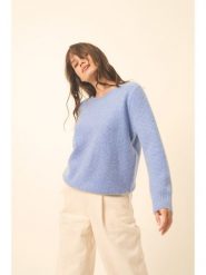 Just Cashmere Kaszmirowy sweter "Cetan" w kolorze błękitnym rozmiar: M. Niebieskie swetry Just Cashmere, m, bez wzorów, z kaszmiru, bez ramiączek. Za 826.99 zł.