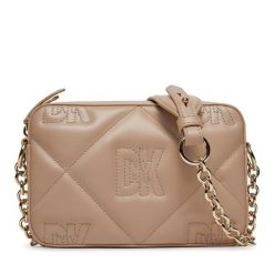Torebka DKNY. Brązowe listonoszki DKNY, bez wzorów, bez dodatków. Za 749.99 zł.