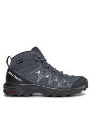 Salomon Trekkingi X Braze Mid GORE-TEX L47181100 Czarny. Czarne buty trekkingowe Salomon, z gore-texu, bez zapięcia. Za 489.99 zł.