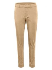 Kaffe Spodnie chino "Lea" w kolorze beżowym rozmiar: 34. Brązowe spodnie materiałowe Kaffe, bez wzorów. Za 126.99 zł.