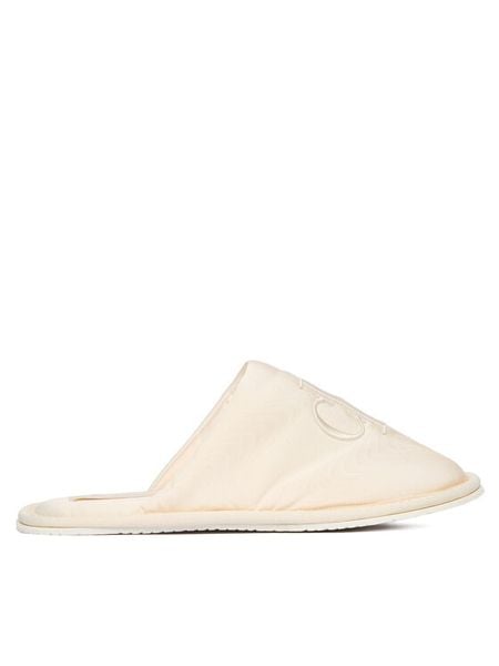 Calvin Klein Jeans Kapcie Slipper Satin Moire YW0YW02053 Écru. Kapcie Calvin Klein Jeans, bez wzorów, z jeansu. Za 209.99 zł.