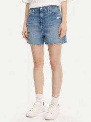 Calvin Klein Jeans Szorty jeansowe J20J225159 Niebieski Mom Fit. Niebieskie szorty Calvin Klein Jeans, bez wzorów, z bawełny. Za 259.99 zł.