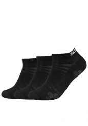 Skarpetki sportowe dla dorosłych 3PPK Mesh Ventilation Socks. Czarne skarpetki Skechers, bez wzorów, z bawełny. Za 24.99 zł.