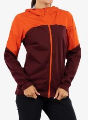 Kurtka biegowa damska Rab Kinetic Ultra Jacket. Czerwone kurtki do biegania RAB, l, bez wzorów, z materiału, bez kaptura, do biegania. Za 828.20 zł.