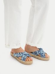 Liu Jo Klapki Paros 03 SA6103 TX133 Niebieski. Niebieskie klapki Liu Jo, bez wzorów, z materiału, bez obcasa, bez zapięcia. Za 258.99 zł.