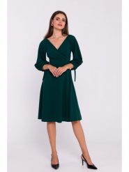 Stylove Sukienka w kolorze ciemnozielonym rozmiar: L. Zielone sukienki Stylove, l, bez wzorów, bez kołnierzyka, bez ramiączek, midi. Za 280.45 zł.