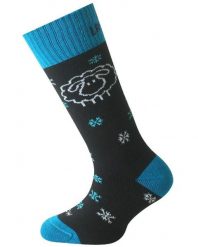 Skarpety merino SJW. Brązowe skarpetki LASTING, bez wzorów, z elastanu. Za 51.00 zł.