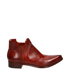 BOTKI BS02A SKI ROS. Botki Venezia, bez wzorów, ze skóry, bez obcasa, bez zapięcia. Za 879.00 zł.