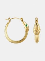 MOODE Kolczyki-kreole "Nora" rozmiar: onesize. Żółte kolczyki MOODE, ze stali. Za 105.14 zł.