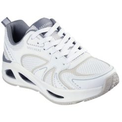 Buty sportowe damskie Skechers Uno Ego illustris Ai. Białe buty treningowe Skechers, bez wzorów, z materiału, bez zapięcia. Za 390.00 zł.