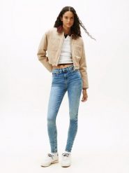 TOMMY JEANS Dżinsy - Skinny fit - w kolorze niebieskim rozmiar: W25/L32. Niebieskie jeansy Tommy Jeans, l, z aplikacjami, z jeansu, klasyczne. Za 245.38 zł.