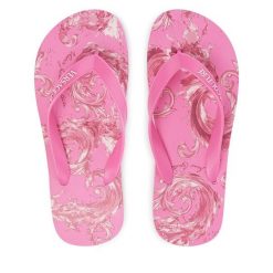 Japonki Versace Jeans Couture. Czerwone japonki Versace Jeans Couture, bez wzorów, z jeansu. Za 269.99 zł.