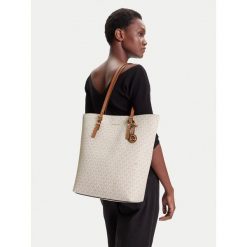 Torebka MICHAEL Michael Kors. Białe shopper bag MICHAEL Michael Kors, bez wzorów, bez dodatków. Za 790.99 zł.