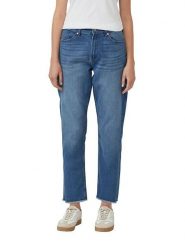 S.Oliver Dżinsy - Mom fit - w kolorze niebieskim rozmiar: 34. Niebieskie jeansy S.Oliver, s, bez wzorów, klasyczne. Za 130.99 zł.