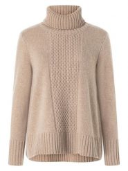 Maerz Muenchen Wełniany golf w kolorze jasnobrązowym rozmiar: 48. Brązowe swetry Maerz Muenchen, bez wzorów, z wełny, bez ramiączek. Za 304.99 zł.