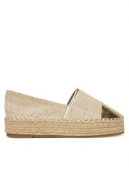 DeeZee Espadryle JSZ701-2 Złoty. Żółte espadryle DeeZee, bez wzorów, z materiału, bez obcasa. Za 119.99 zł.