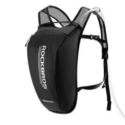 Plecak rowerowy z bukłakiem 2l Rockbros RB017. Czarne plecaki ROCKBROS, bez wzorów, bez dodatków. Za 169.00 zł.