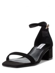 Steve Madden Sandały - Gena Kobiety Tekstylia czarny, 38. Czarne sandały Steve Madden, bez wzorów, eleganckie, bez obcasa, bez zapięcia. Za 599.95 zł.