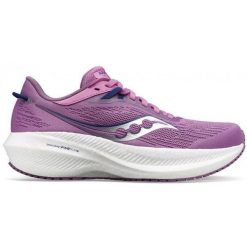 Buty do biegania damskie Saucony Triumph 21. Fioletowe buty do biegania Saucony, bez wzorów, bez zapięcia, do biegania. Za 519.99 zł.