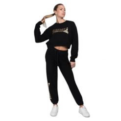 Damska bluza z okrągłym dekoltem Lonsdale Culbokie. Czarne bluzy bez kaptura Lonsdale, m, bez wzorów, z jeansu, bez kaptura. Za 212.50 zł.