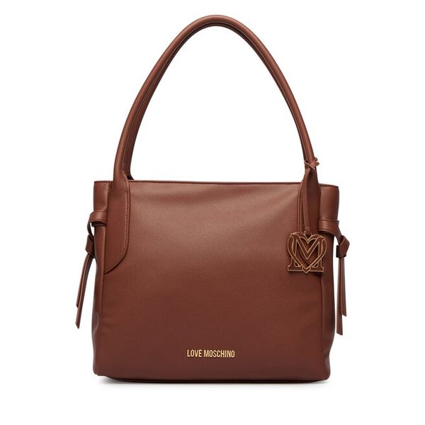 Torebka LOVE MOSCHINO. Brązowe torebki klasyczne Love Moschino, bez wzorów, klasyczne, bez dodatków. Za 952.99 zł.