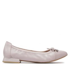 Baleriny Caprice. Fioletowe baleriny Caprice, bez wzorów, bez obcasa, bez zapięcia. Za 219.99 zł.