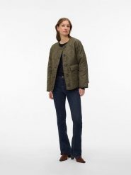 Vero Moda Kurtka przejściowa "Millie" w kolorze khaki rozmiar: M. Brązowe kurtki Vero Moda, m, bez wzorów, bez kaptura. Za 104.99 zł.